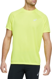 asics t shirt homme jaune