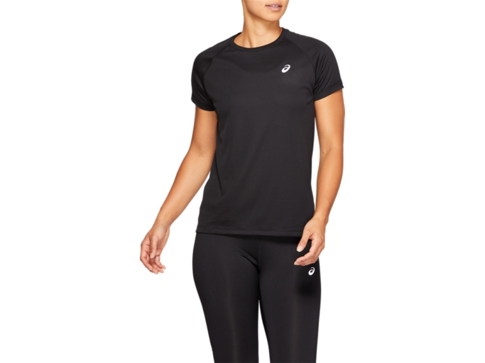 Samengesteld Gymnastiek Bowling Women's SPORT RUN TOP | Performance Black | Shirts Met Korte Mouwen | ASICS  Outlet