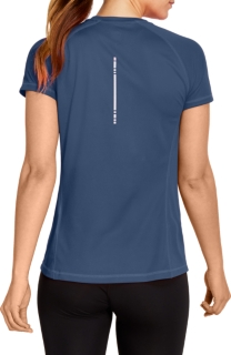 Women's SPORT RUN TOP, Grand Shark, Short Sleeve Tops