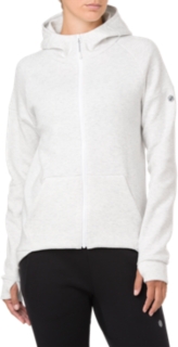 white full zip hoodie women's