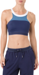 Halterneck Sports Bra, Indigo Blue, Sports Bras