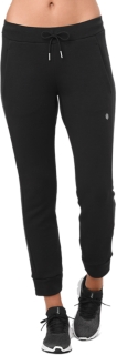 Asics womens black on sale joggers