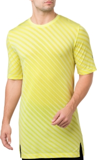 asics t shirt homme jaune