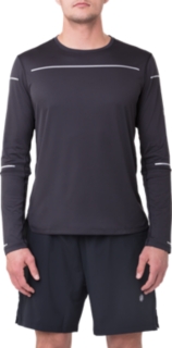 Men's LITE-SHOW LS TOP | PERFORMANCE BLACK | Long Sleeve Tops | ASICS Outlet