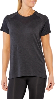 asics t shirt femme gris