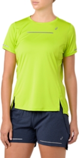 Women's LITE-SHOW SS TOP | NEON LIME | Short Sleeve Tops | ASICS Outlet