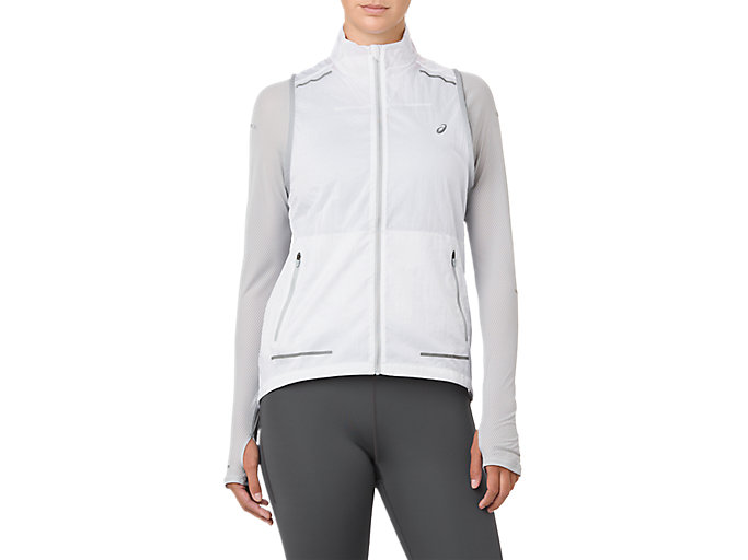 sensor to manage Onset Lite-Show Vest | Mid Grey | Jackets & Outerwear | ASICS