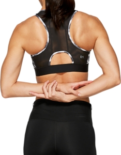 Breathable Performance Bra, Aop Hex Type Brilliant White, Sports Bras