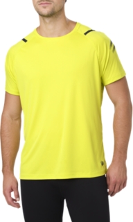 asics t shirt jaune