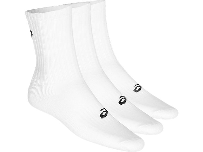 Image 1 of 2 of Unisex White 3PPK CREW Unisex Socks