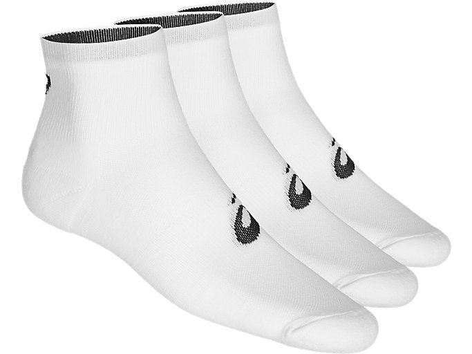 Image 1 of 2 of Unisex White 3PPK QUARTER Men's Sports Socks