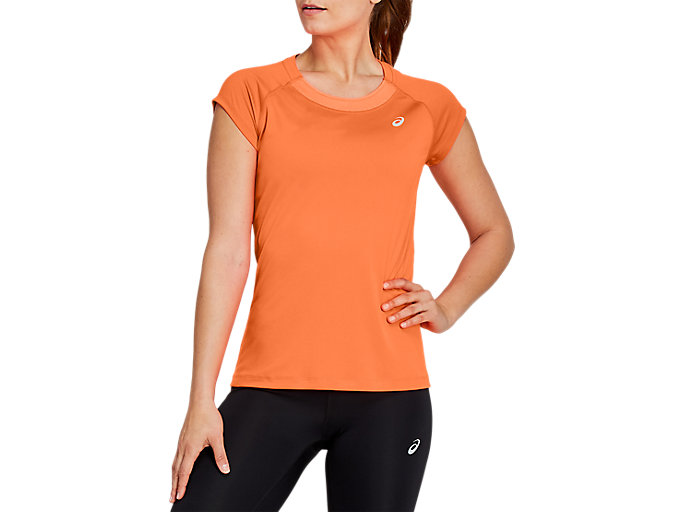 Image 1 of 4 of Women's Sun Peach CAPSLEEVE TOP Women's Sports Short Sleeve Shirts