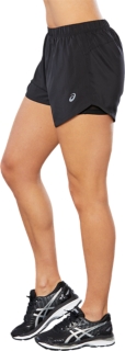 2 In 1 - Sport-Shorts für Damen