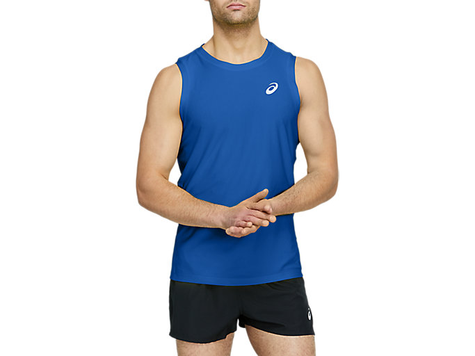 Image 1 of 5 of SPORT SINGLET color Electric Blue