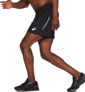 Asics mens 2 in 1 shorts sale