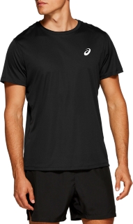 Men's SILVER SS TOP | PERFORMANCE BLACK | Short Sleeve Shirts | ASICS