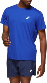 Men's SILVER SS TOP | ASICS BLUE | Short Sleeve Shirts | ASICS