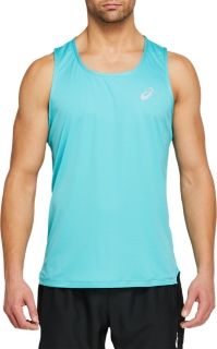 Men's SILVER SINGLET | Techno Cyan | Singlets | ASICS Australia