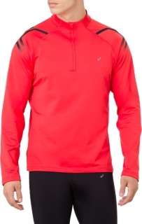 ZIP BLACK Men ASICS LS | WINTER TOP 1/2 ALERT/PERFORMANCE notdisplayed ICON | UK RED | |