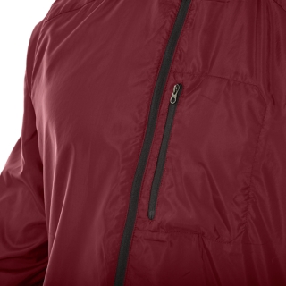 Asics mens packable on sale running jacket cordovan/samba