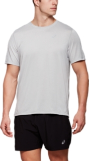 MEN'S SHORT SLEEVE HTHR TECH TOP, Dark Grey Heather, T-Shirts & Tops