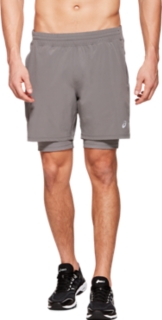 MEN'S ROAD 2-N-1 7IN SHORT | Graphite Grey | Shorts | ASICS