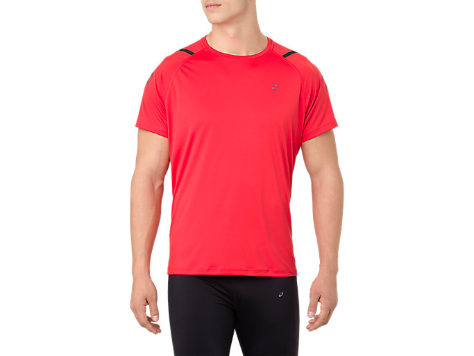 Image 1 of 10 of Men's Red Alert/Performance Black ICON SS TOP
