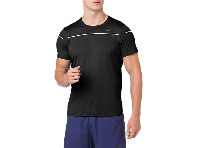 Lite-Show Short Sleeve T-Shirt | Performance Black | T-Shirts & Tops | ASICS