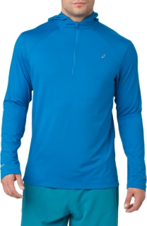 Lightweight 1/2 Zip Hoodie | Race Blue | Hoodies & Sweatshirts | ASICS