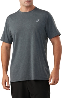 Short Sleeve Performance Run Top | Dark Grey Heather | T-Shirts & Tops ...