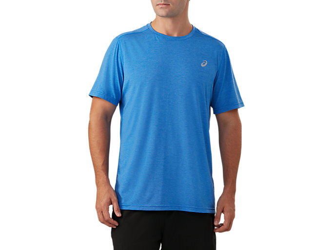 Image 1 of 5 of Men's Illusion Blue Short Sleeve Performance Run Top Men's T-Shirts & Tops