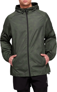 MEN'S PACKABLE JACKET, Mantle Green Linear Illusion Print, Jackets &  Outerwear