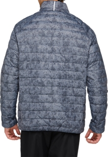 ASICS Down Puffer Jacket | Carrier Grey Galaxy Hex Print/Performance Black  | Jackets u0026 Outerwear | ASICS