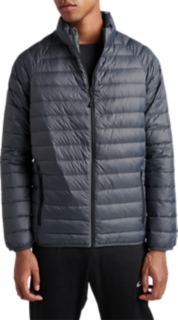 Dark grey puffer sales jacket