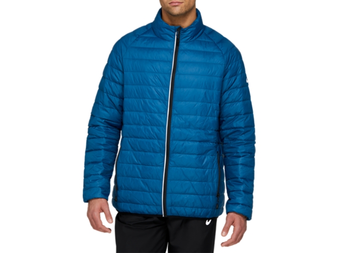 ASICS Down Puffer Jacket Mako Blue Jackets Outerwear ASICS