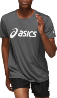 SILVER ASICS TOP | MEN | DARK GREY 