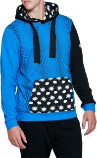 Hoodie Electric Blue/Speech Print Hoodies & Sweatshirts ASICS