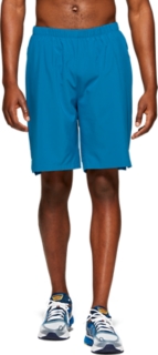 asics 2 in 1 running shorts mens