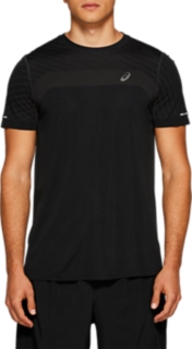 Seamless Short Sleeve Texture | Performance Black | T-Shirts & Tops | ASICS