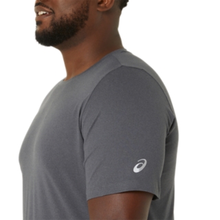 MEN'S SHORT SLEEVE HTHR TECH TOP, Dark Grey Heather, T-Shirts & Tops