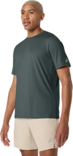 MEN'S SHORT SLEEVE HTHR TECH TOP, Dusty Fern 3