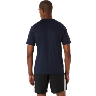 MEN'S SHORT SLEEVE HTHR TECH TOP, Midnight Heather