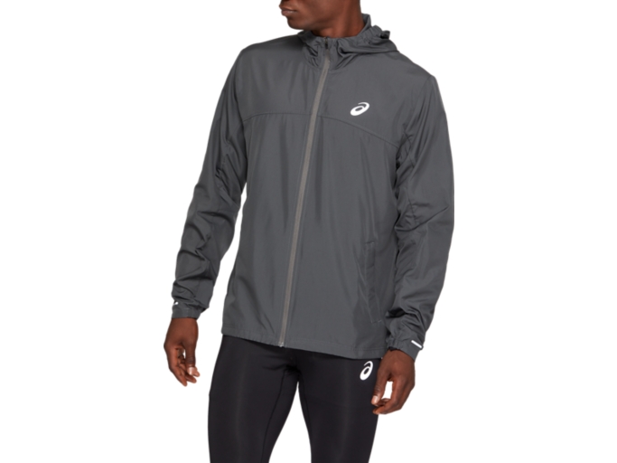 run hood jacket fresh ice asics