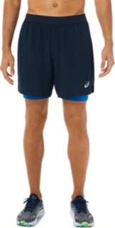 Asics 2 in 1 short men's hotsell