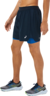 ROAD SHORT | | 7IN Blue/Lake French 2-N-1 Shorts | Drive MEN\'S ASICS