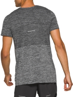 MEN'S SEAMLESS SHORT SLEEVE TOP  Performance Black/Spice Latte