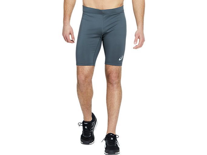 Image 1 of 6 of Men's Dark Grey RUNNING SPRINTER Men's Sports Tights & Leggings