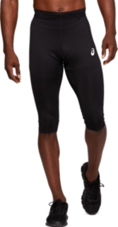 Mens Compression Leggings Men 3/4 Sports Tights With Side Pockets