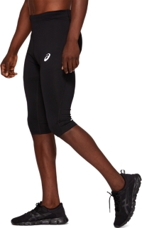 Men's RUNNING KNEE TIGHT, Performance Black, Tights & Leggings