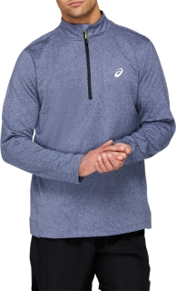 Download Men's COLD WEATHER HALF ZIP | BLUE EXPANSE HEATHER | Long ...